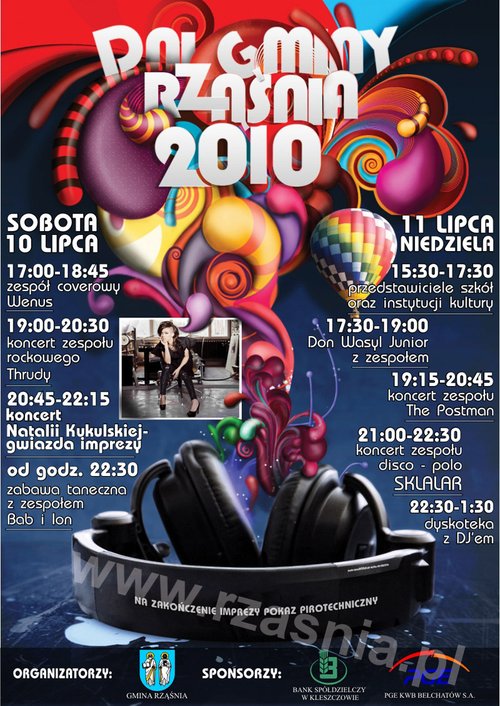 Oryginalny plakat Dni Rząśni 2010