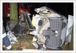 Wypadek BMW w miejscowości Skoczylasy