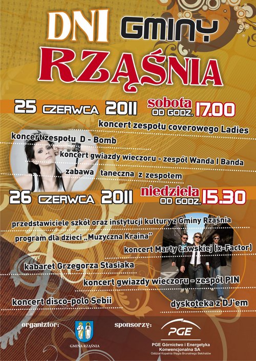 Plakat Dni Rząśni 2011