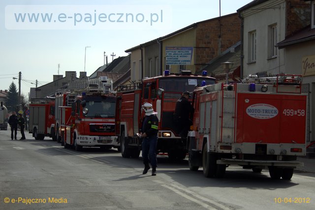 straż pożarna pajęczno pożar