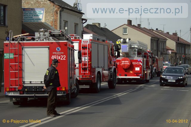 straż pożarna pajęczno pożar