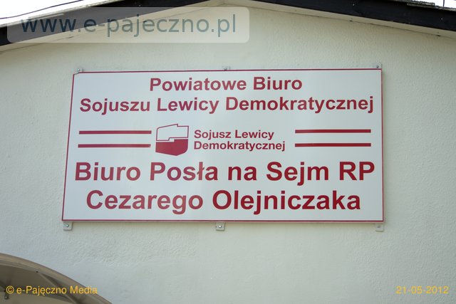 cezary olejniczak otwarcie biura w pajęcznie