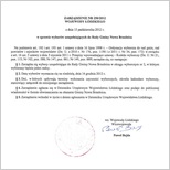 zarządzenie wybory nowa brzeźnica