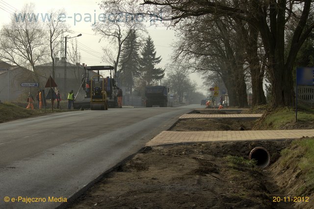 remont drogi trębaczew gmina działoszyn