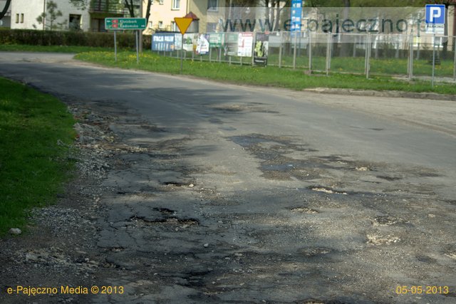 dziury w drogach powiat pajęczański