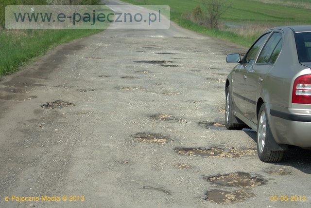 dziury w drogach powiat pajęczański