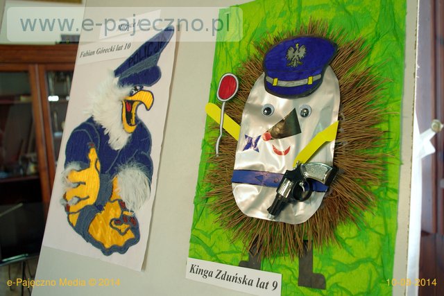 maskotka policji pajęczno