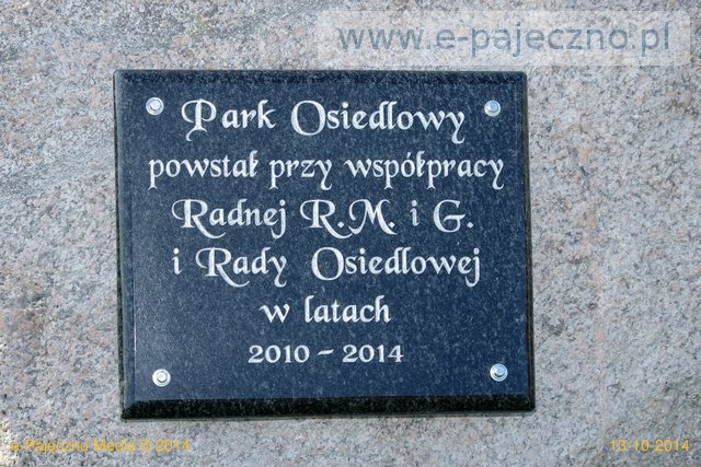 tablica park osiedle źródelna